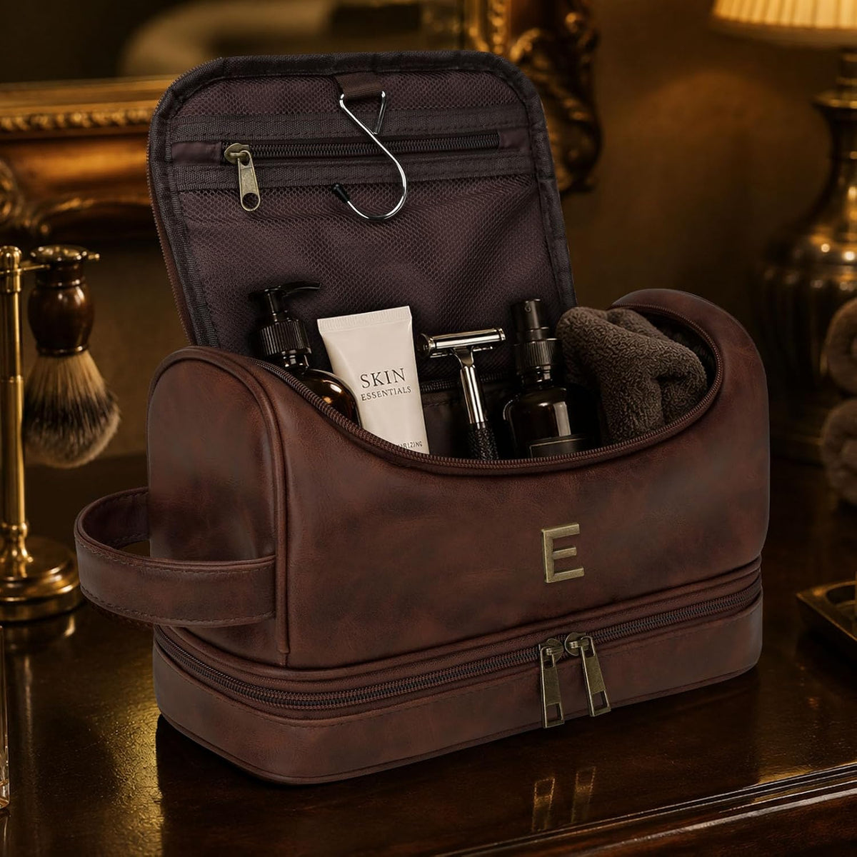Personalized Toiletry Bag for Men, Initial Custom Gifts for Men