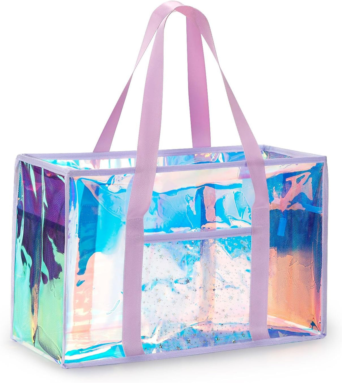 Clear Beach Tote Bag for Women, Sandproof Beach Bag