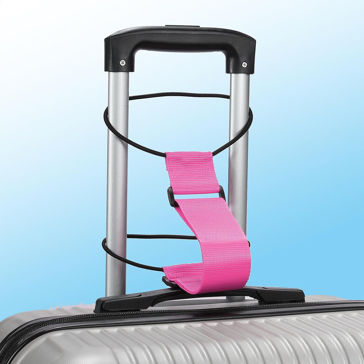 PATIKIL Luggage Straps Bag Bungee, 2 Pcs Suitcase Straps Adjustable Belt for Add a Bag Easy to Travel Elastic Strap Belt Handle Handbag Backpack, Pink