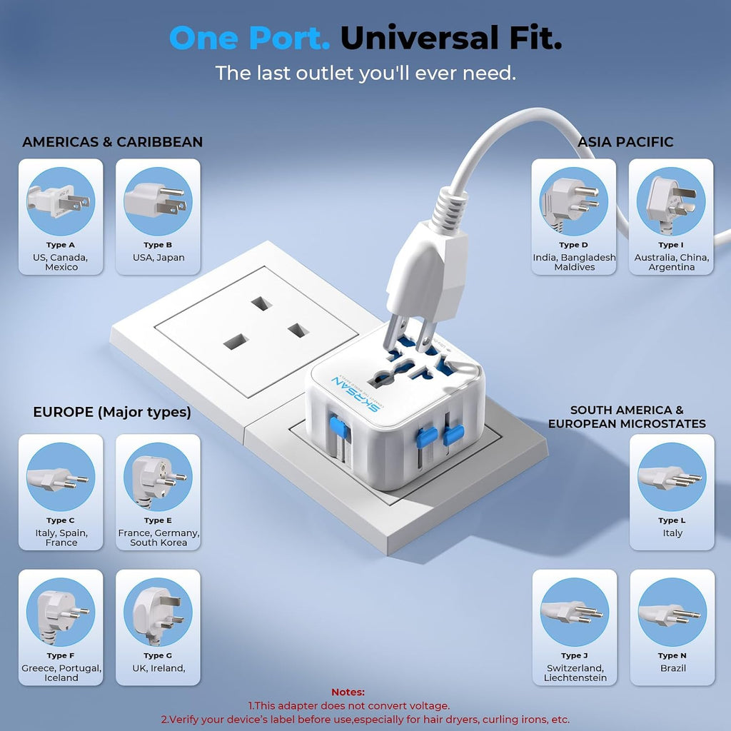 Aura Mini Global Plug 2 Pack, Pocket-Sized (Arctic White)