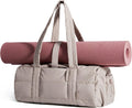 BAGSMART Reiki Gym Bag for Women Puffy Yoga Mat Travel Weekender Duffle Bag