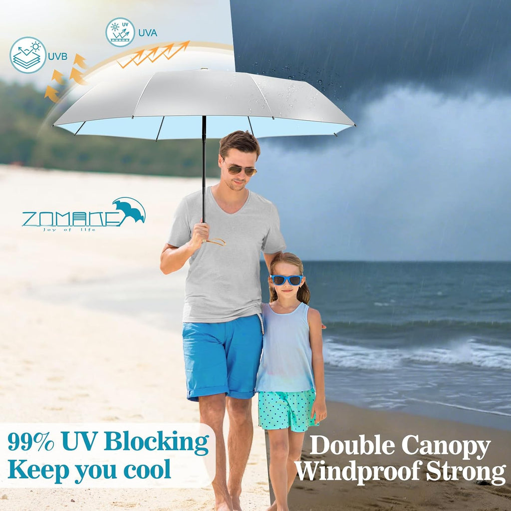 ZOMAKE UV Umbrella for Sun Protection Travel 43/46 Inch