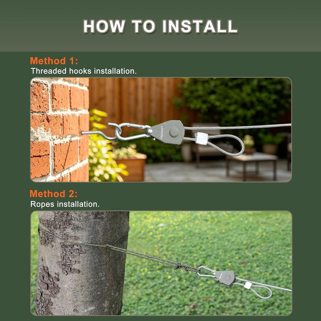 Vigorport Outdoor Retractable Clothesline, Portable Travel Clothes Line