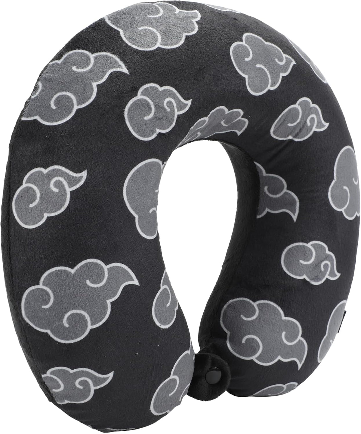 Bioworld Naruto Gray Clouds 3-Piece Neck Pillow Travel Set with Eye Mask & Blanket