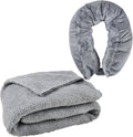 Travel Pillow/Travel Blanket 2-in-1 for Airplanes,Soft Warm Blanket