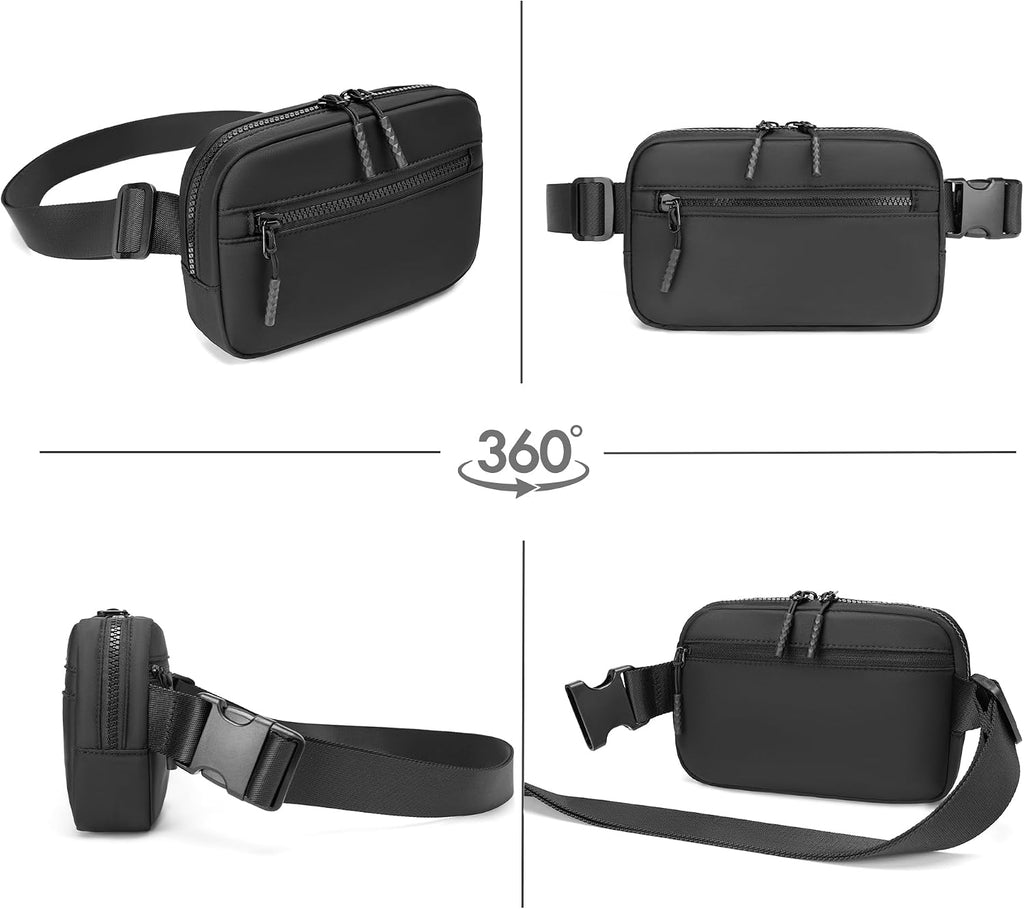 FORZAROCKET Plus Size Fanny Pack, 70-Inch Extended Strap Belt Bag, Crossbody Sling for Women & Men