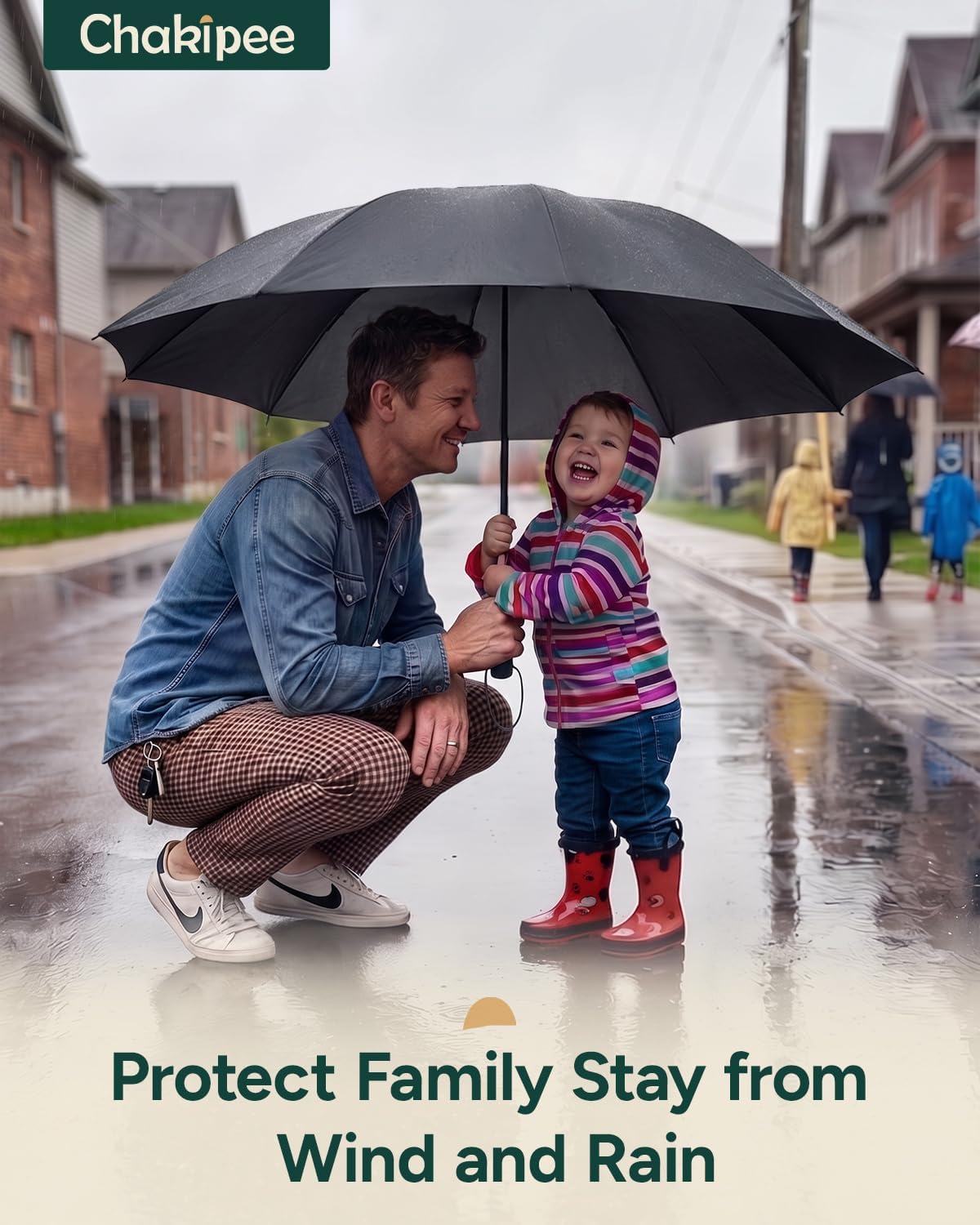 Conlun Travel Inverted Umbrella Compact Windproof- Automatic reverse Umbrellas for Rain - Folding Portable 10 Ribs Large Umbrella