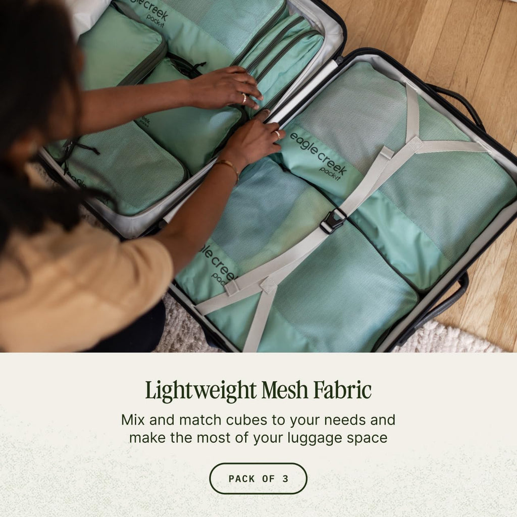 Eagle Creek Pack-It Reveal Cube Set, XS/S/M, Willow Green
