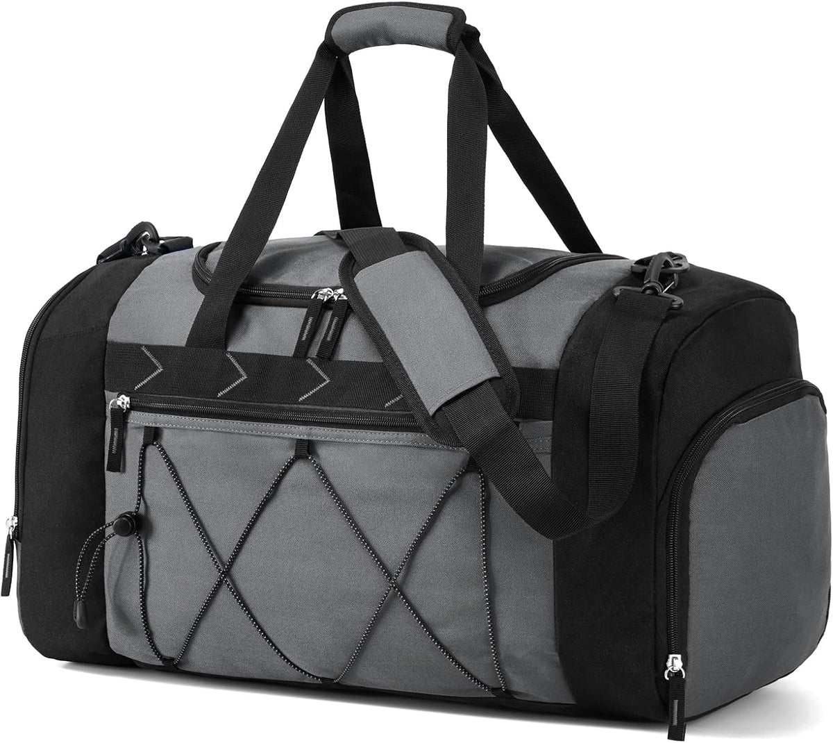 Vorspack 21 Inches Gym Bag for Men Women with Shoe Compartment - Grey