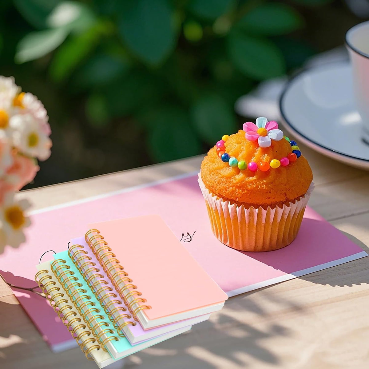 4pcs Small Spiral Notebook College Ruled 3x5inch Mini Cute Pocket Journals PP plastic cover 160 Pages 7mm Lined Pages Tiny Memo Pads for Home, Office, Work, Travel (4pcs Light color)