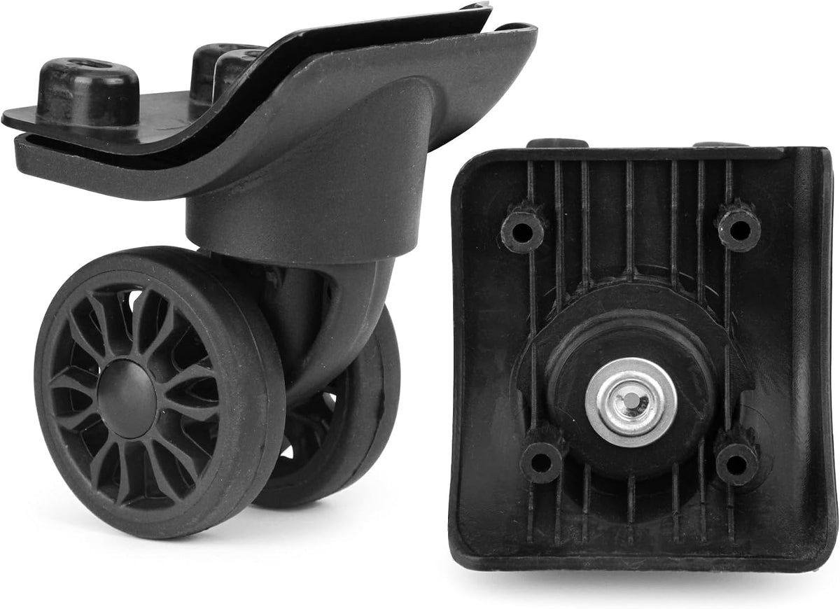 1Pair Double Row Luggage Replacement Caster Wheels Suitcase Repair EA149-2