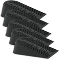 Large Big Rubber Door Stopper Made In USA - Door Stop Wedge for Carpet, Tile,Concrete Floor - Door Stoppers for Bottom of Door -Tall Heavy Duty for Commercial & Home- 6.5 x 2.75 x 1.9 Inches Black 5PK