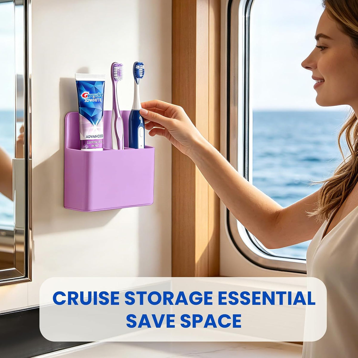 2 Pcs Magnetic Toothbrush Holders for Cruise Essentials 2026