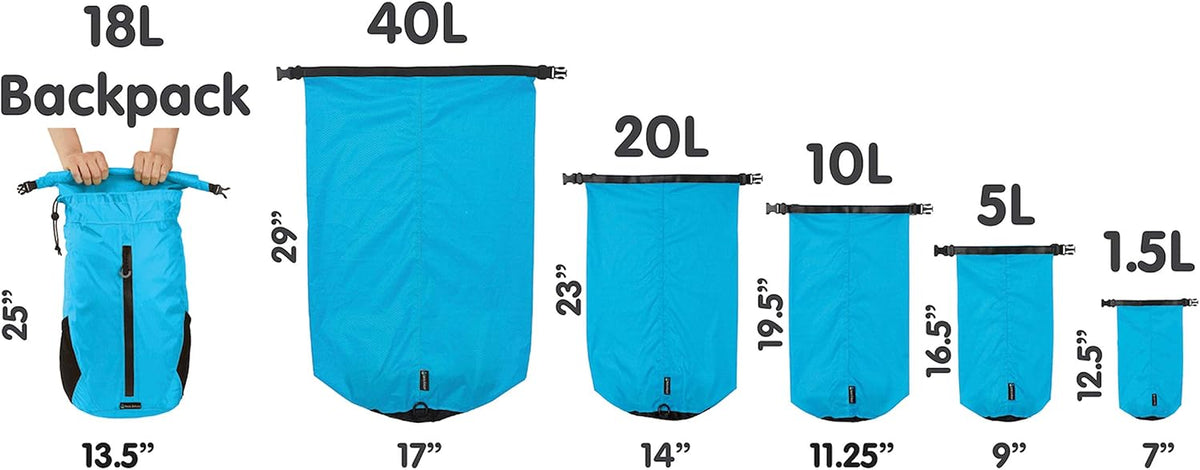 Såk Gear Skog Å Kust LiteSåk 2.0 Waterproof Ultralight Dry Bag | Yellow 2.0, 1.5 Liter