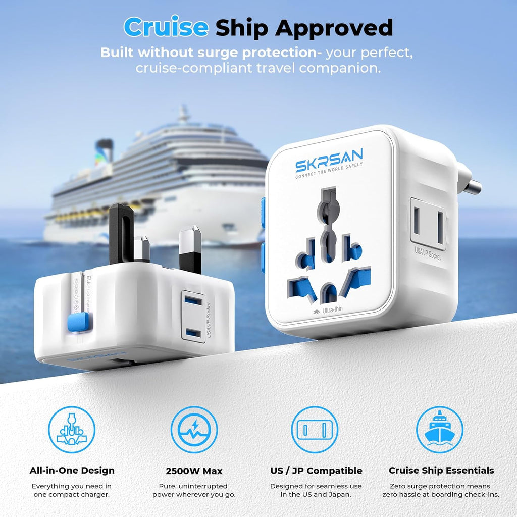 Aura Mini Global Plug 2 Pack, Pocket-Sized (Arctic White)
