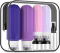 Mrsdry 16 Pack Travel Bottles for Toiletries, Oversize 6oz Silicone Travel Containers, Leak Proof Refillable Liquid Shampoo And Conditioner Travel Essentials