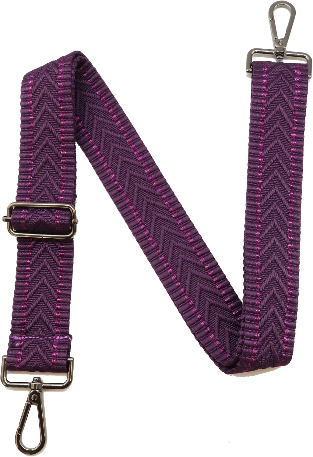 Black Hardware Purse Strap Adjustable Replacement Belts Wide Bag Straps for Canvas Crossbody Purses Messenger Bags Shoulder Handbags