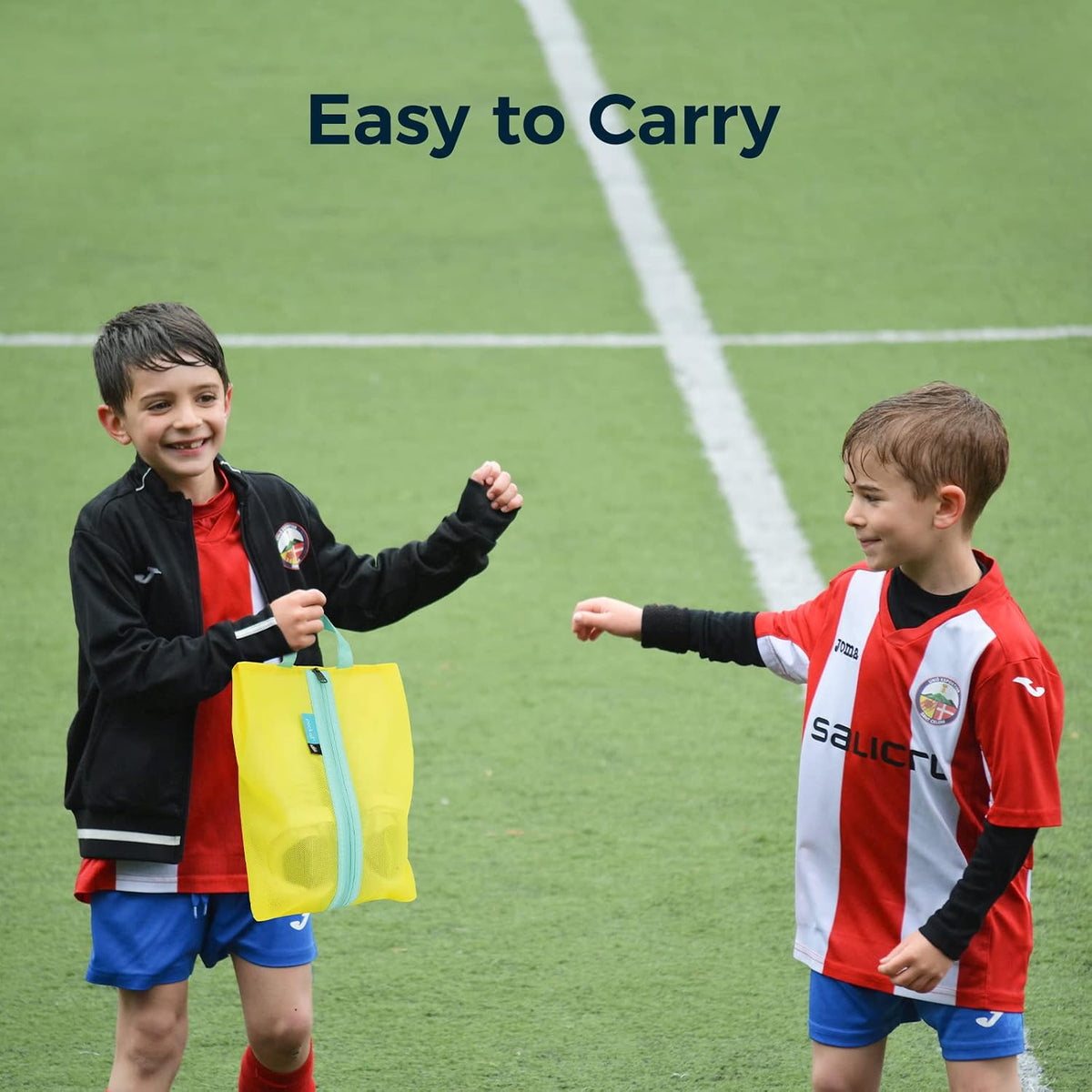 pack all Kids Shoe Bag for Travel, Water-Resistant Shoe Pouch for Sports