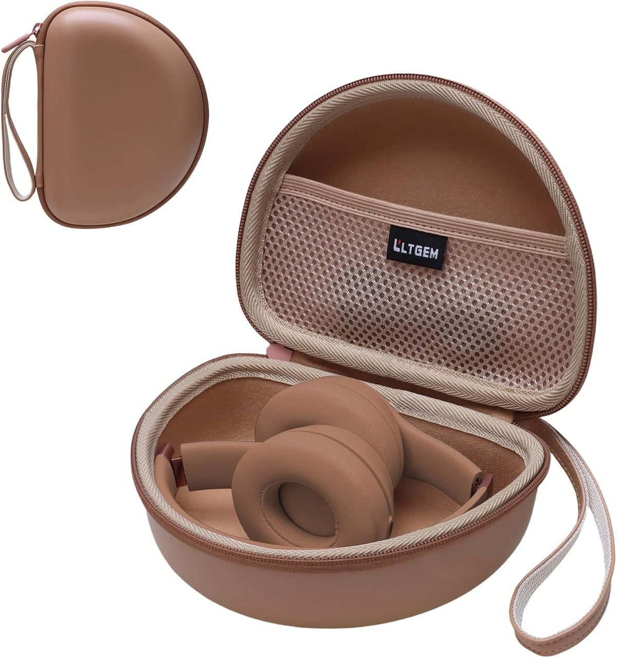 Case for Beats Studio Pro/Solo 4/Studio3/Solo3 Wireless Headphone PU Brown