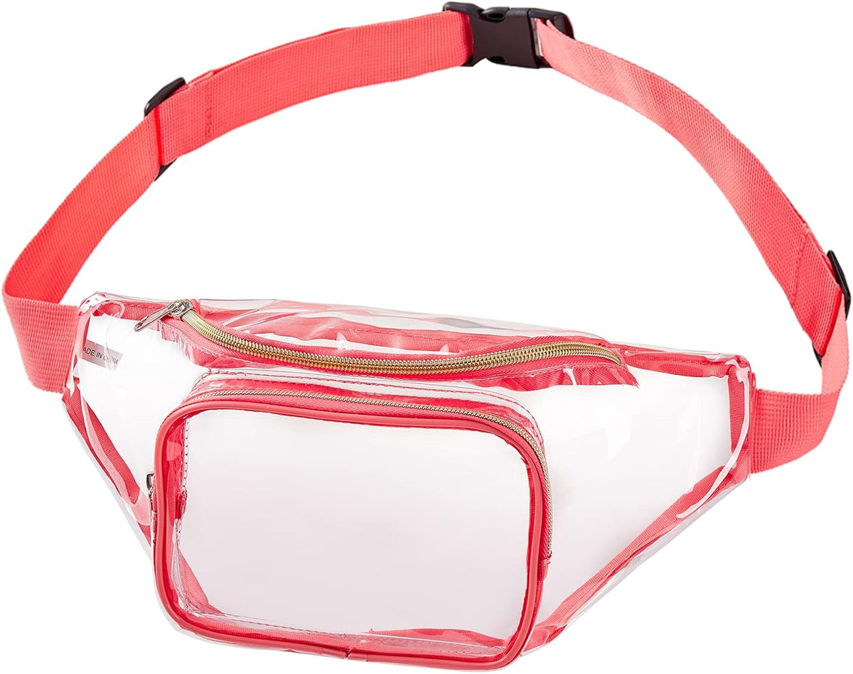 Clearworld Clear Fanny Pack Stadium Approved, Waterproof 3-in-1 Belt Bag