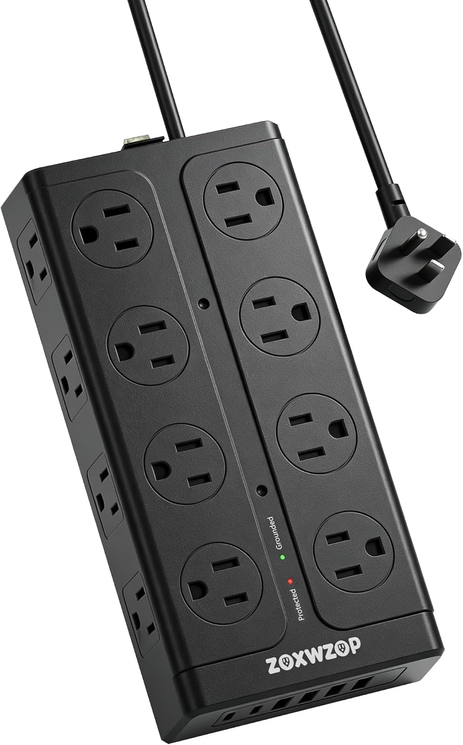 Surge Protector Power Strip 6Ft Extension Cord with 6 USB & 16 Outlets