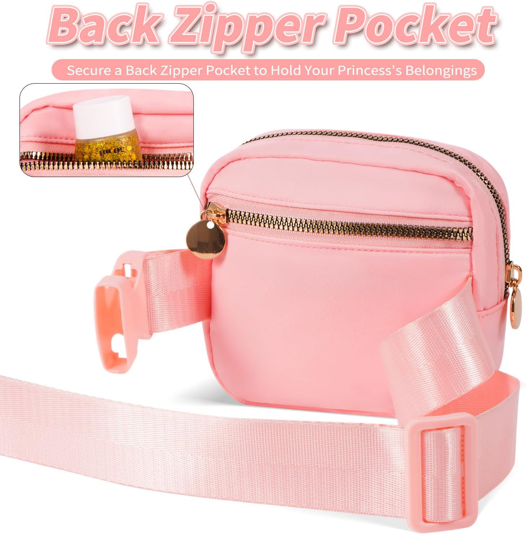 Uygafly Gifts for Girls Kids Toddler,Initial Fanny Pack Purse Peach,G