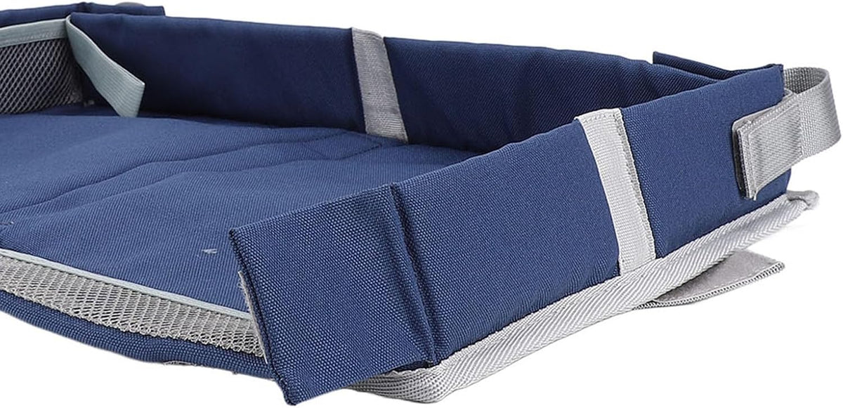 Foldable Travel Tray Cover, 15 X 10 X 2 in, Polyester Fiber (Dark Blue)