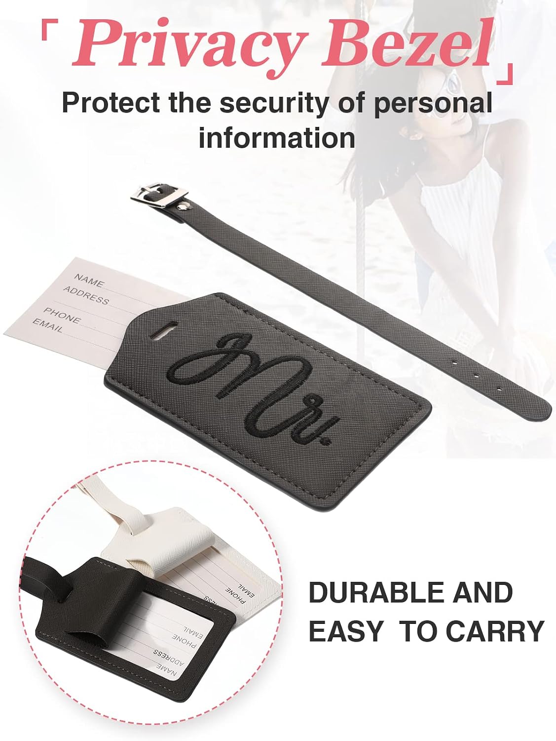 Mr and Mrs Luggage Tags Passport Holder for Wedding Bridal Shower Gifts
