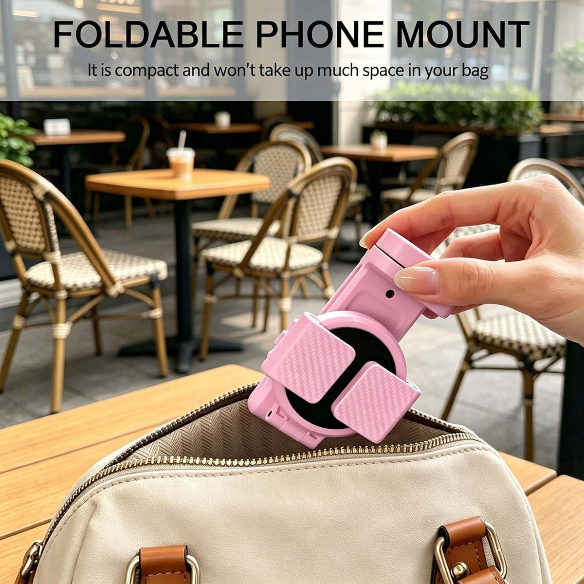 Airplane Travel Essentials Phone Holder for Desk,Magnetic Phone Holder with Clip, 360° Rotation, Travel Essential Mount for Airplane for Airplane, Travel Must Haves Phone Stand for Desk, Tray Table