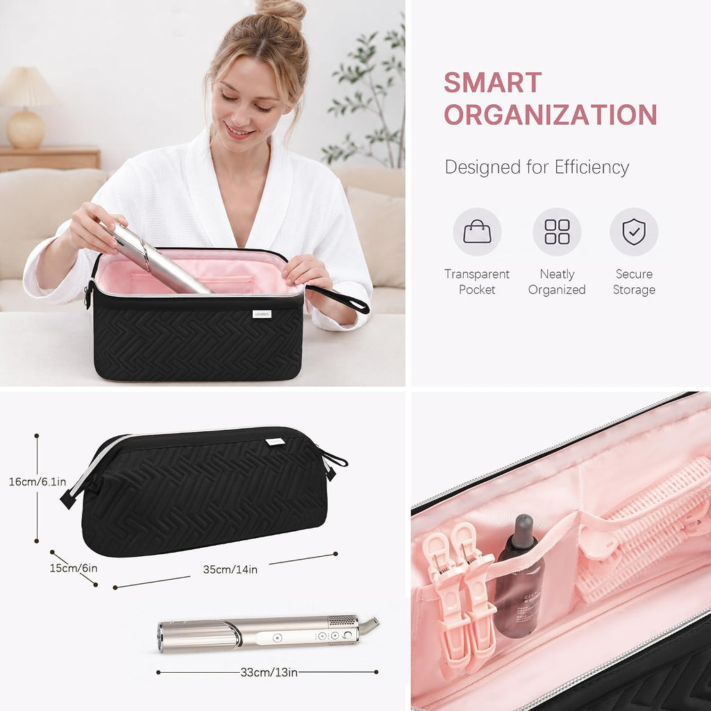 Leudes Hair Dryer Tools Travel Bag for Shark Flex Style Case Air Wrap