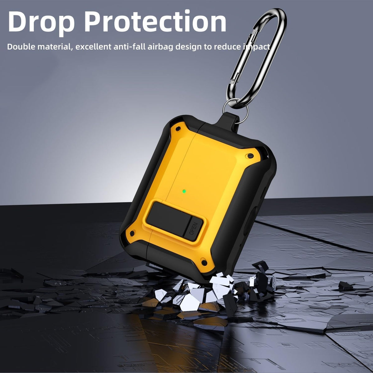 [4 in 1] Lock Case Compatible with AirPods Pro 3 with Keychain