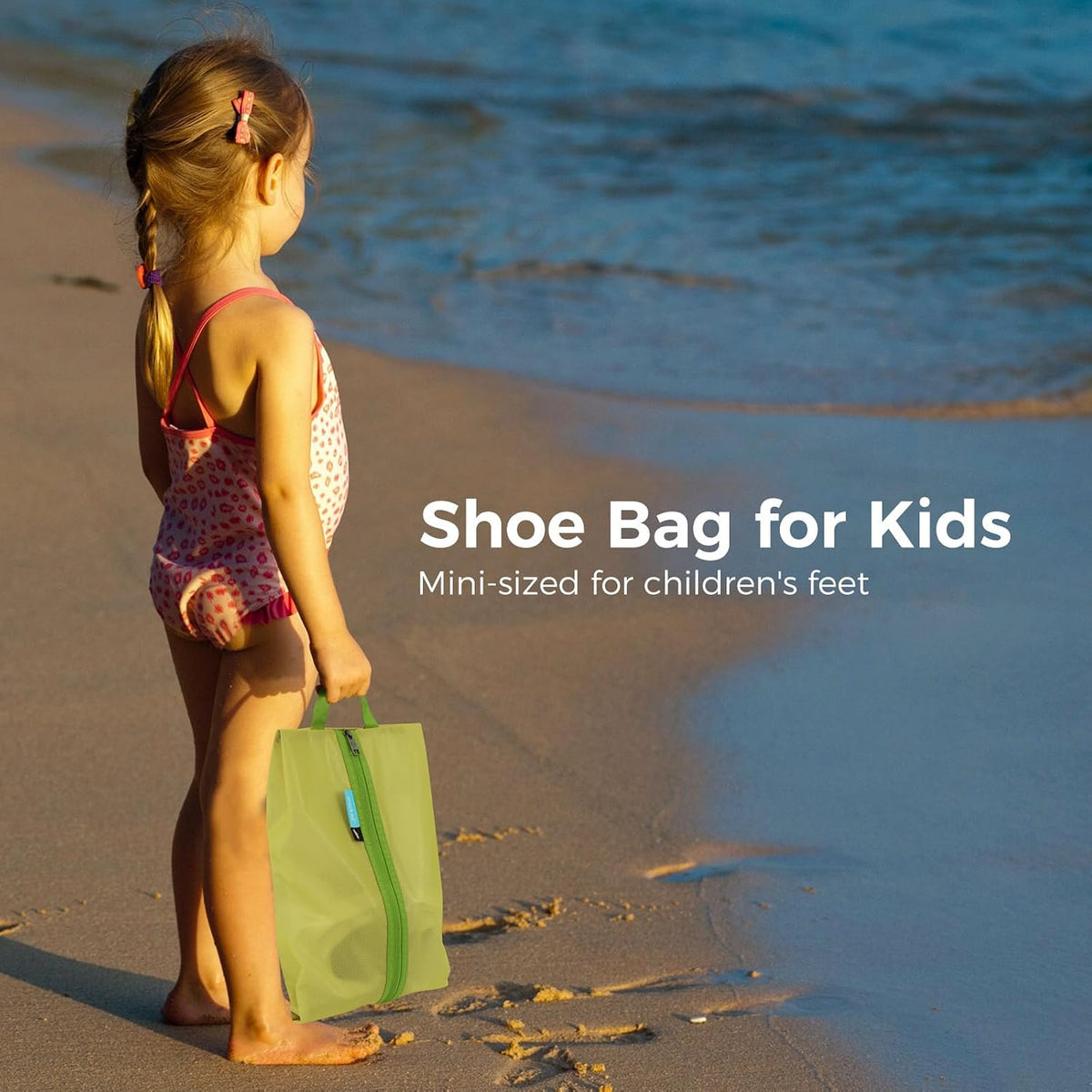 pack all Kids Shoe Bag for Travel, Water-Resistant Shoe Pouch for Sports
