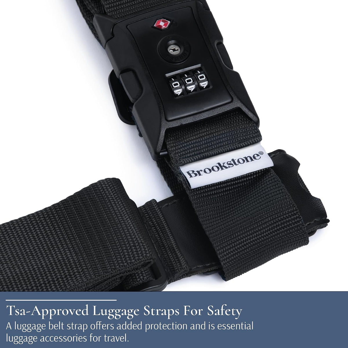 Brookstone Luggage Strap 2-in-1 TSA-Approved Expandable Strap