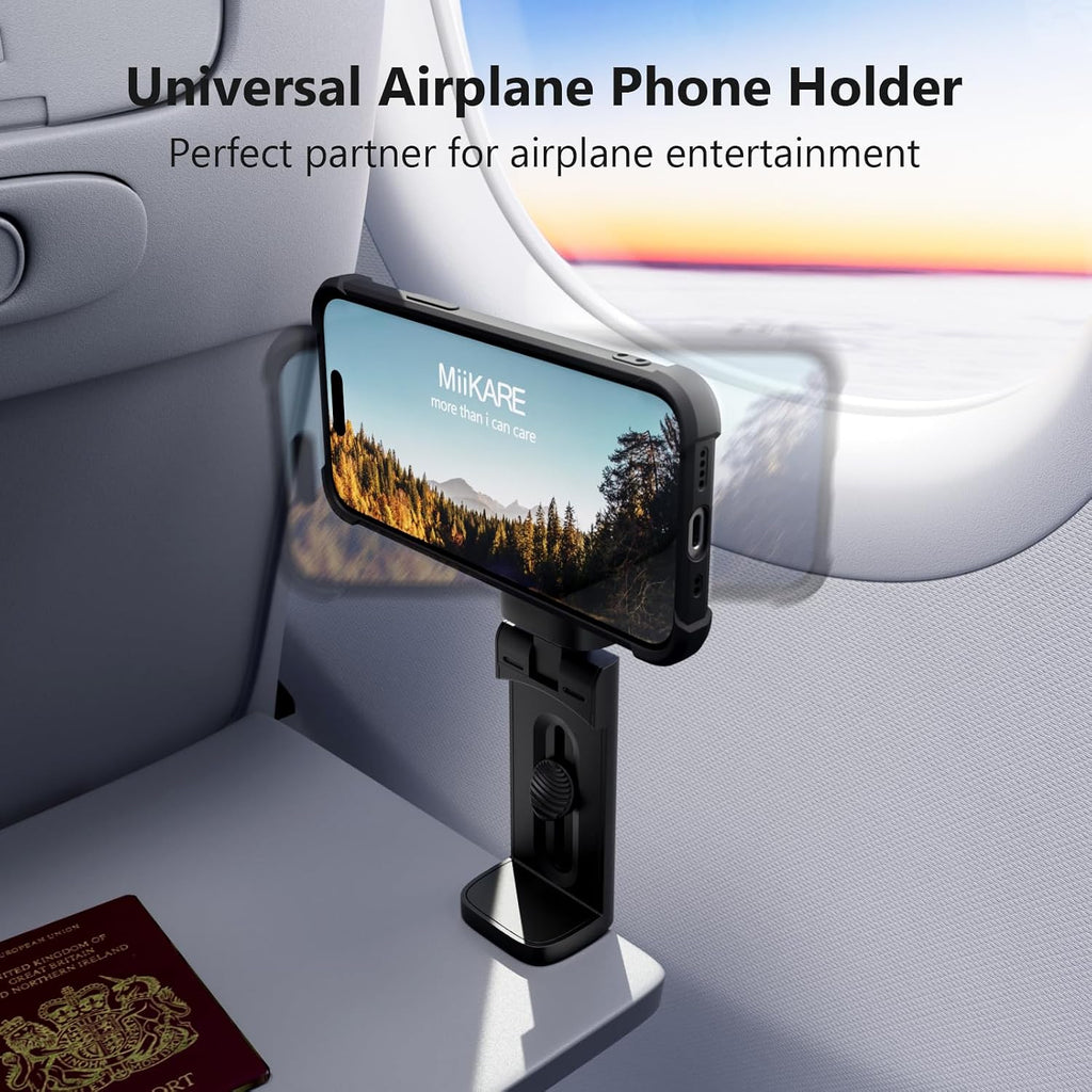 MiiKARE Upgraded Magnetic Airplane Phone Holder Mount for Magsafe, Black
