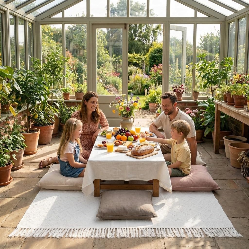 91 x 71 Inch Large White Picnic Blanket, Outdoor Picnic Blanket with Fringe, Soft Cotton Woven Blanket Picnic, Lightweight Foldable Blanket Picnic for Beach, Park, Camping (White Diamond Pattern)