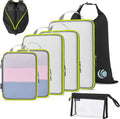 Cipway Compression Packing Cubes Mesh (8 Pcs, Black)