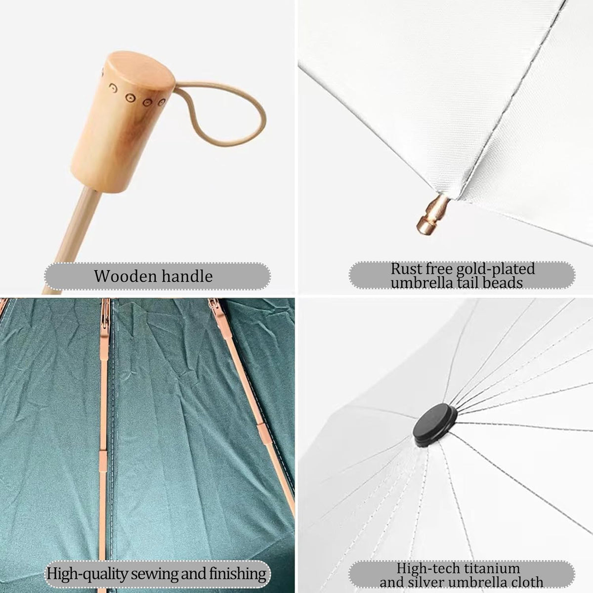 Travel Umbrellas For Rain And Sun Upf 50+ Uv Protection