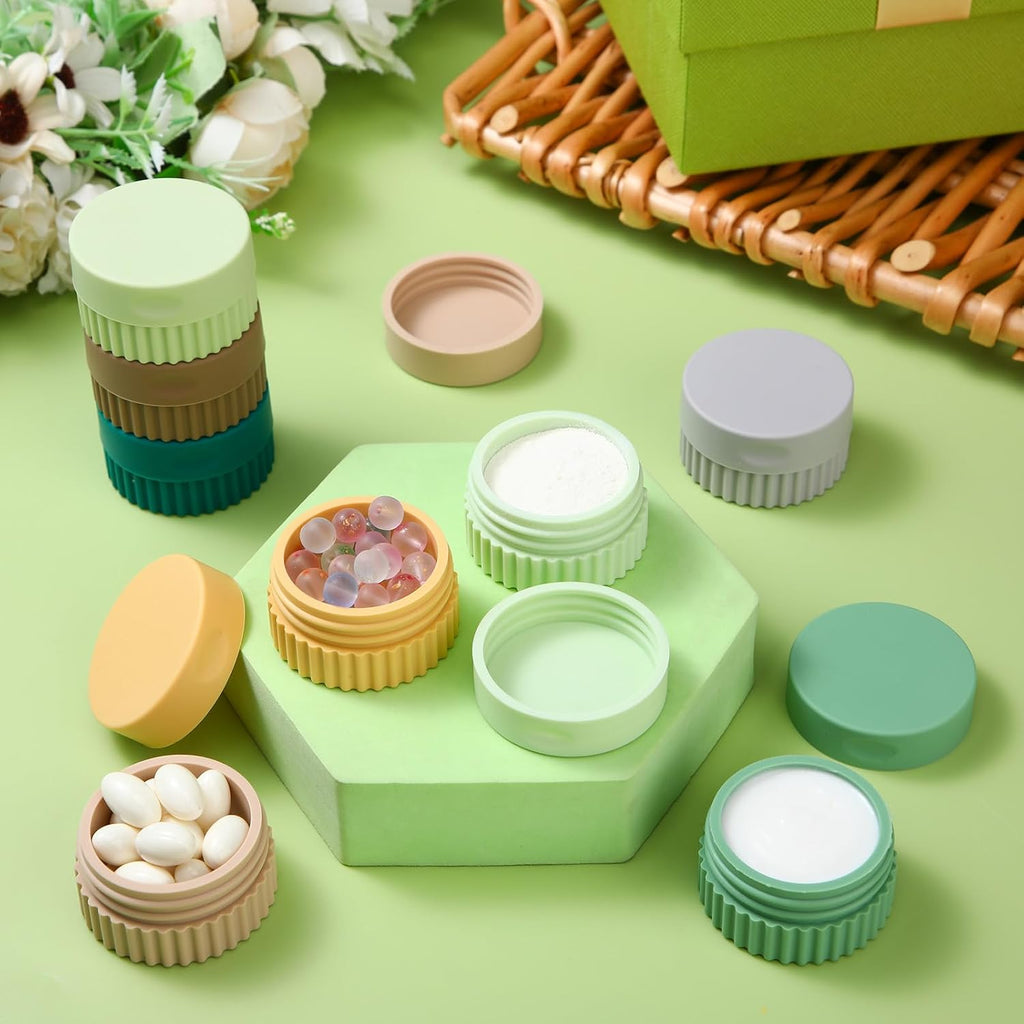 Maxcheck 8 Pcs 0.68oz Small Travel Containers for Toiletry, Fresh Color