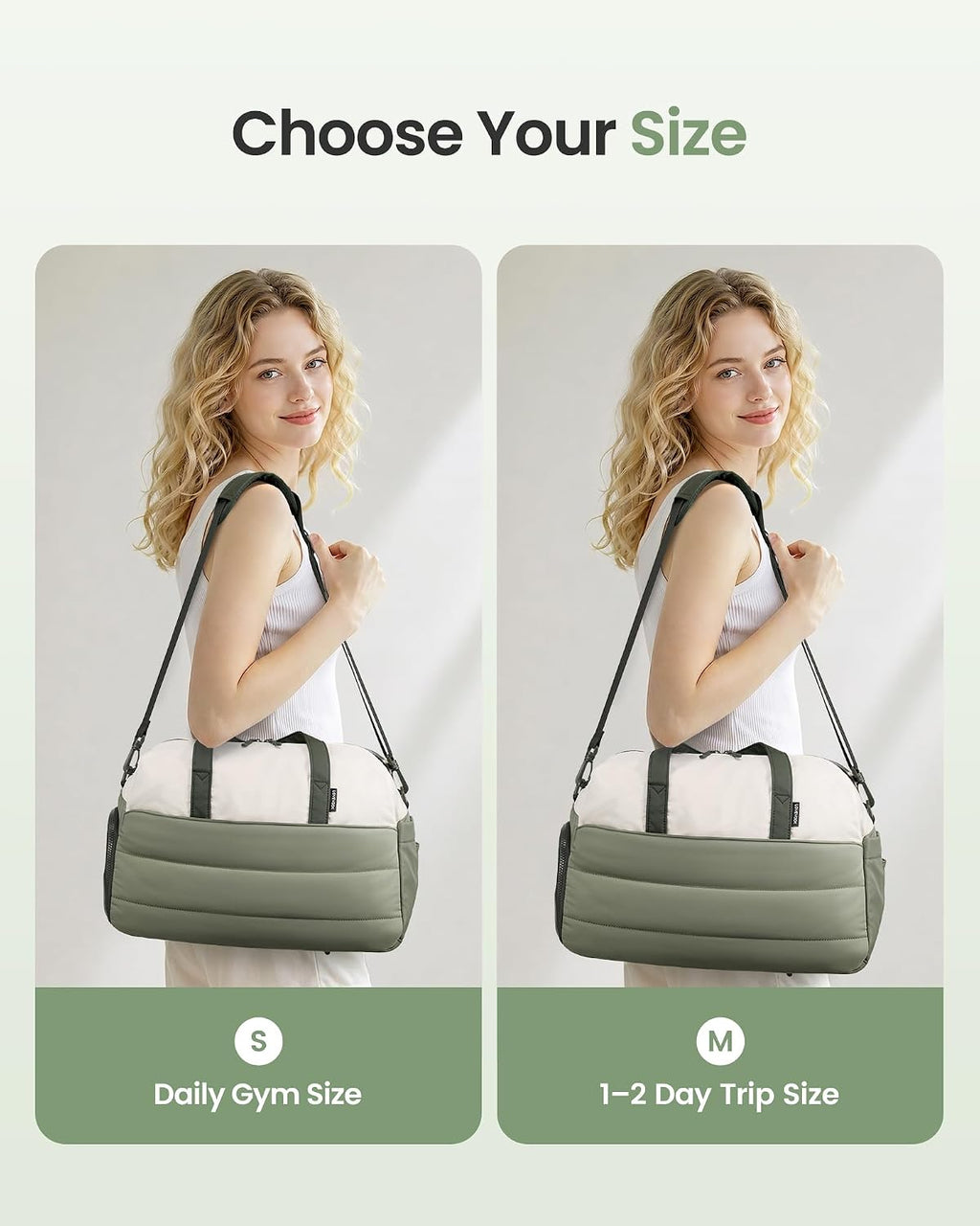 LOVEVOOK Small Gym Bag for Women with Tumbler Holder & Shoe Compartment