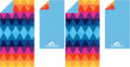 SUN NINJA Quick Dry Microfiber Beach Towel, 63x32in, Triangle, 2 Pack