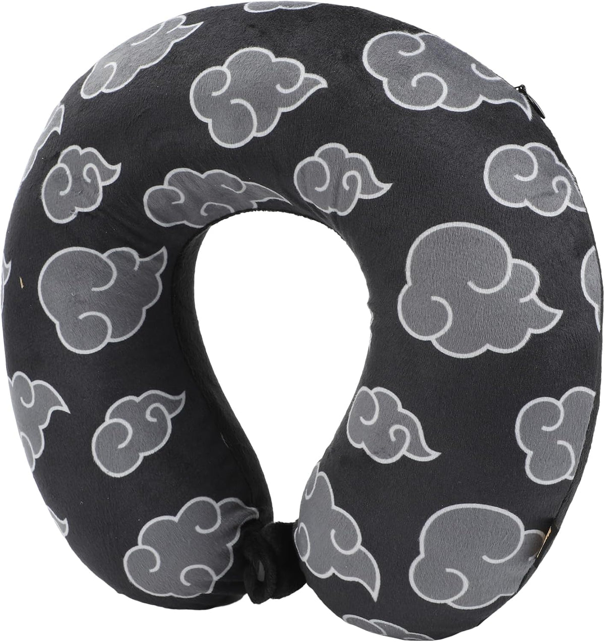 Bioworld Naruto Gray Clouds 3-Piece Neck Pillow Travel Set with Eye Mask & Blanket