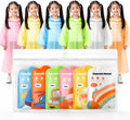 Disposable Raincoat 7 Packs – 7 Colors, Ultra-Compact Waterproof Ponchos with Windproof Hood & Elastic Cuffs