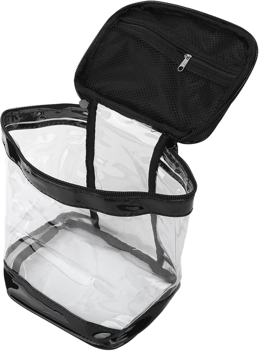 Clear Toiletry Bag, Thick Transparent PVC Travel Organizer