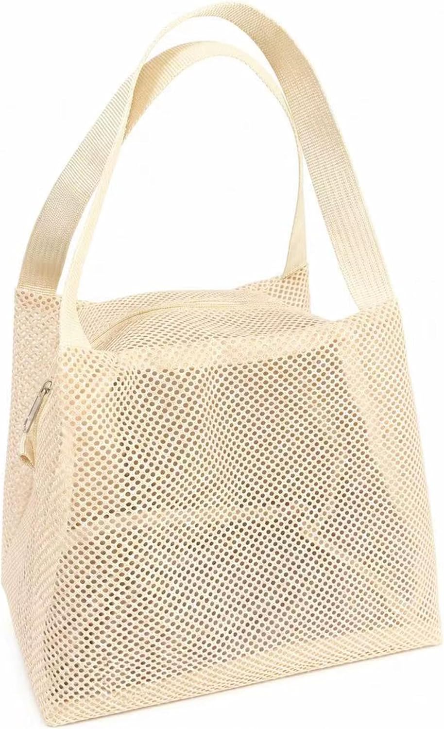 Zipper Mesh Shower Bag Portable Beach Tote for Trip Beach Gym