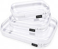 Clear Hard Shell Zipper Case Makeup Storage Organizer Pouches TSA Approved