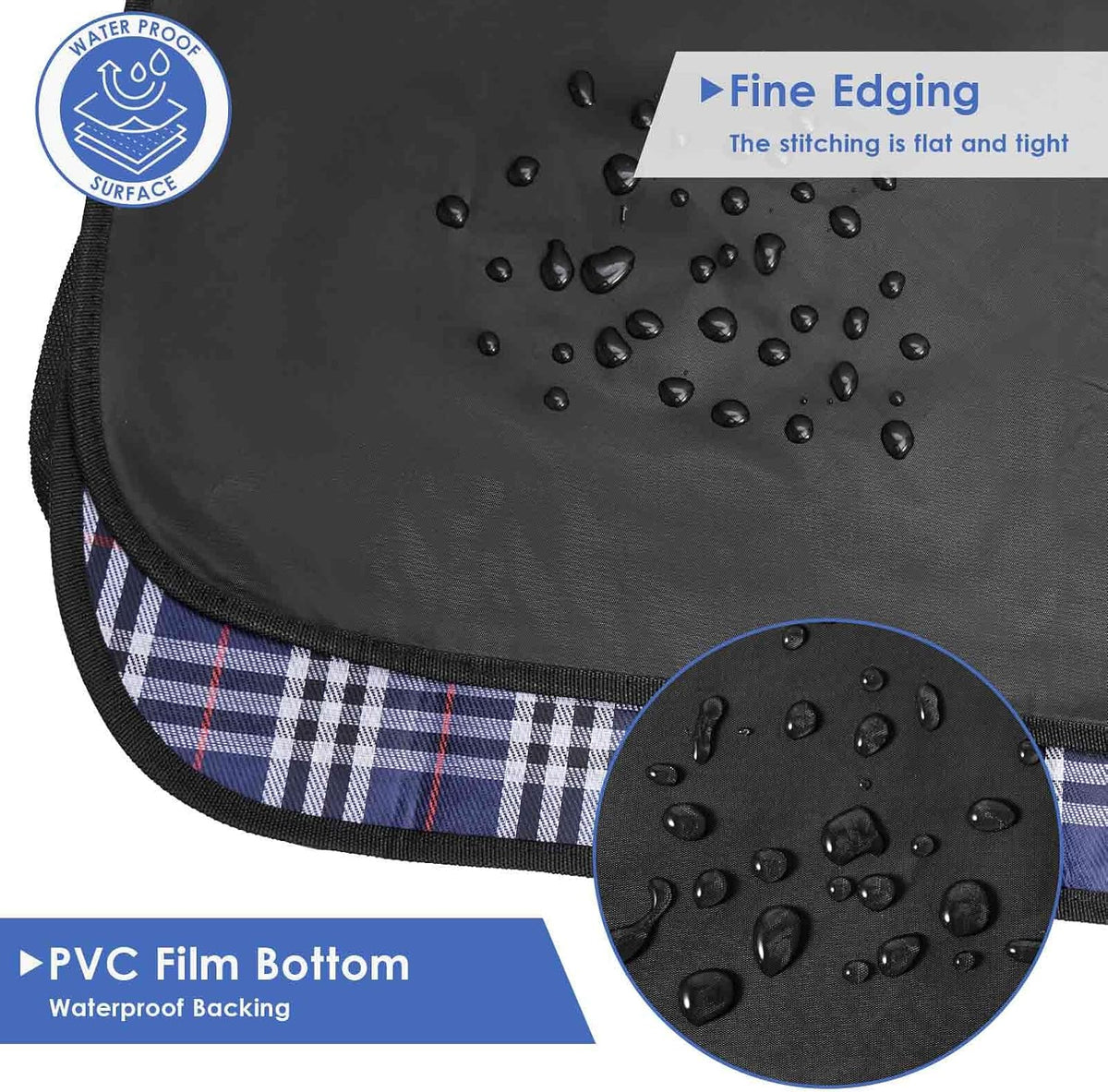 Picnic Beach Blanket, Sandfree Waterproof Outdoor Foldable Mat 80x60in