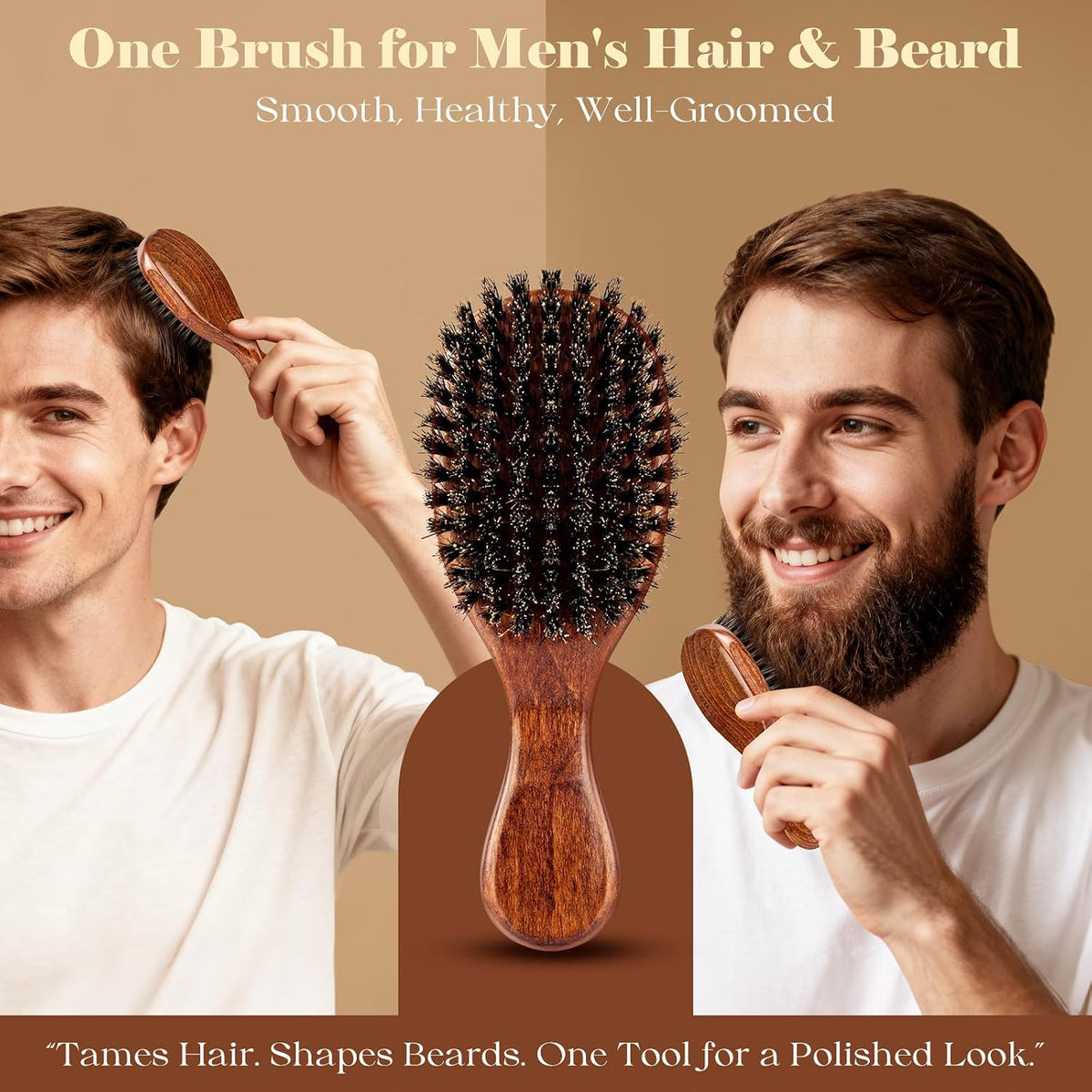 Small 100% Boar Bristle Hair Brush British Craftsmanship Handmade