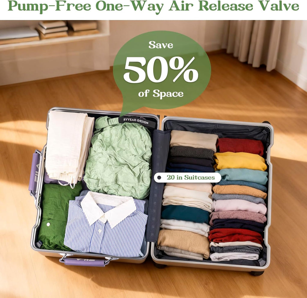Travel Laundry Bag, Waterproof Compression Bags for Dirty Clothes