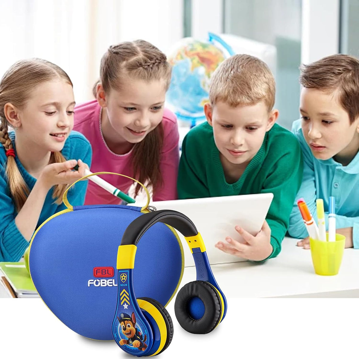 FBLFOBELI EVA Kids Headphone Case for JLab/Acer/eKids Paw Patrol Chase