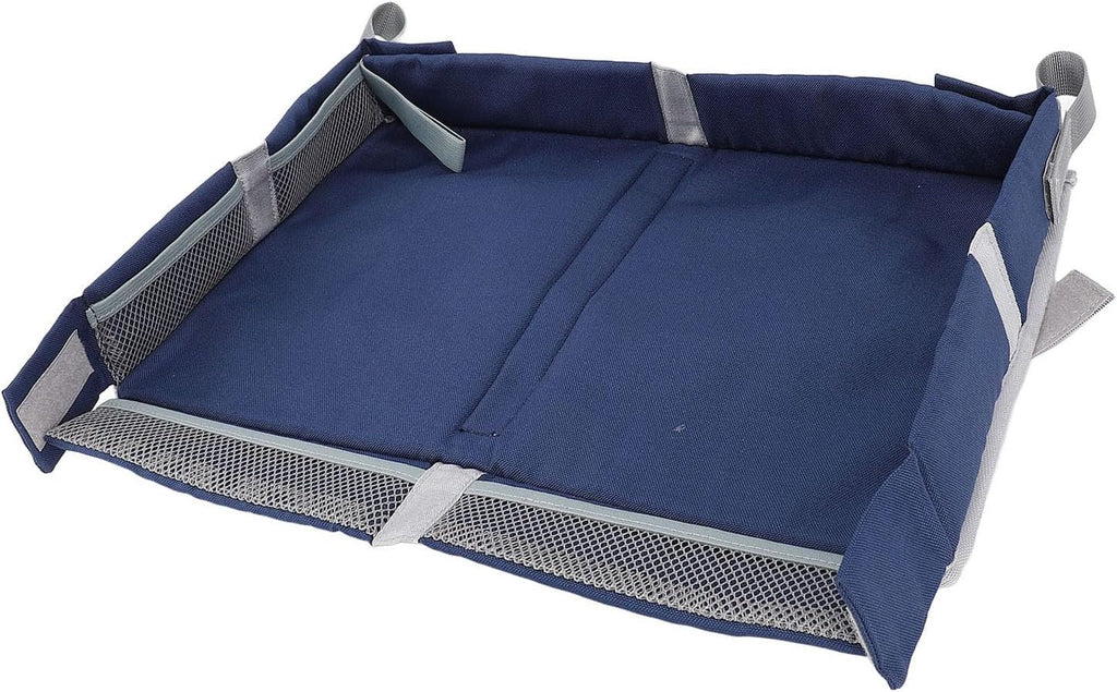 Travel Tray Cover, Foldable Polyester Organizer, 15.35 Inch (Dark